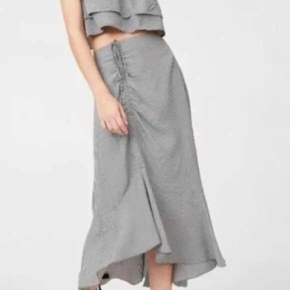 Super Cute Club Monaco Two Piece Black/White Gingham Skirt and Halter Set - Picture 2 of 8